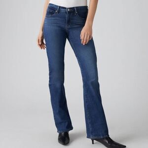 Levi’s Classic Bootcut Jeans Awe Dark Wash Mid Rise Stretch Womens 10
